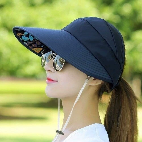 Sun Hats Wide Brim UV Protection Summer Beach Packable Visor