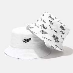 Reversible Custom All over Print Embroidered Cotton Bucket Hat