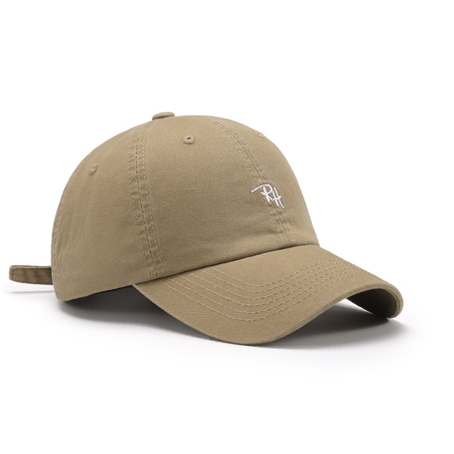6 Panels Unstructured 100% Cotton With Flat embroidery Hat