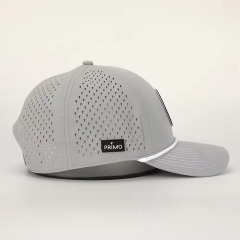 Polyester Unisex Baseball Cap with Woven Patch For Sports