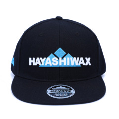 Black Snapback 100% Cotton Material 3D Embroidery