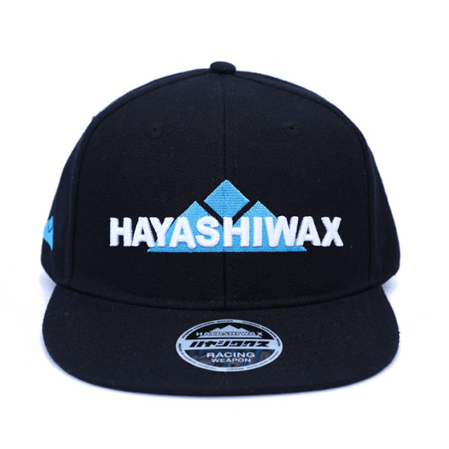 Black Snapback 100% Cotton Material 3D Embroidery