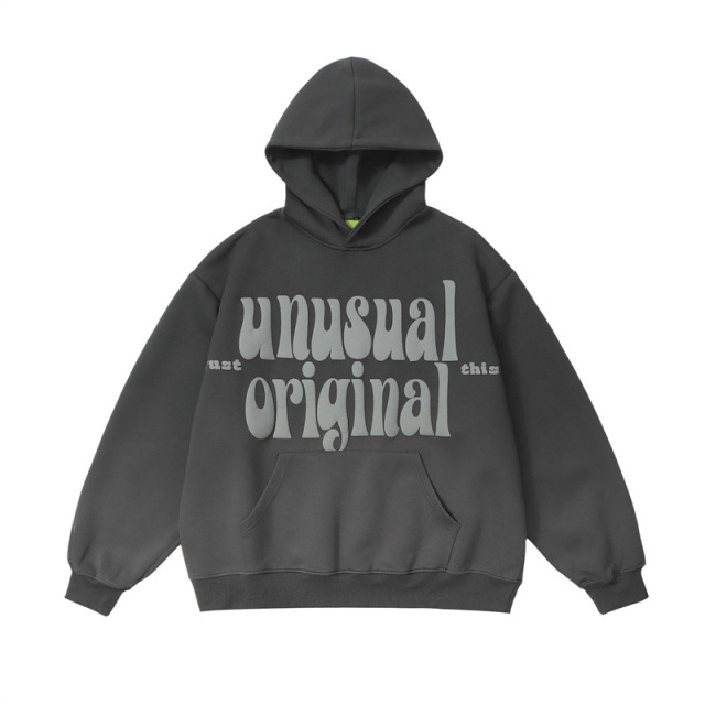 Custom 3D puff print hoodies sweatshirt