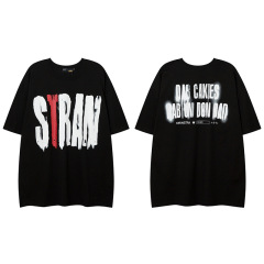 Custom white 95% COTTON 5% SPANDEX Tshirt