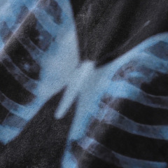 Custom washed distressed cotton T-shirt