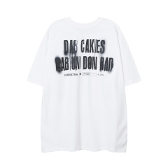 Custom white 95% COTTON 5% SPANDEX Tshirt