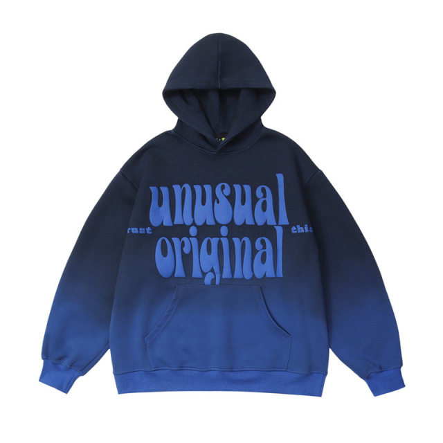 Custom 3D puff print hoodies sweatshirt