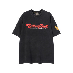 Men's Summer washed vintage streetwear Tshirt