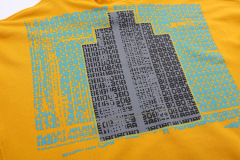 Custom Yellow printed logo hoodies sweatshirt