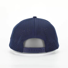 Custom 5 Panel Embroidery Logo Perforated Laser Cutting Hole Drilled Baseball Hat