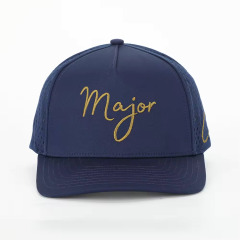 Custom 5 Panel Embroidery Logo Perforated Laser Cutting Hole Drilled Baseball Hat