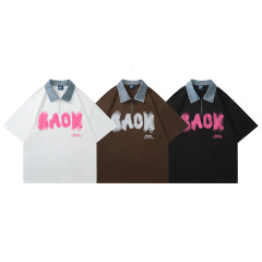 Custom retro printed hip hop POLO shirt