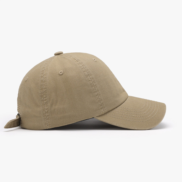 6 Panels Unstructured 100% Cotton With Flat embroidery Hat