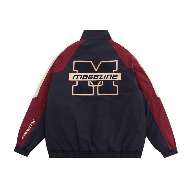 Chenille Embroidery Streetwear Letterman Varsity Jacket For Men