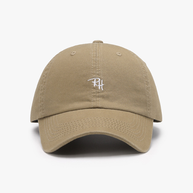6 Panels Unstructured 100% Cotton With Flat embroidery Hat