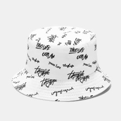 Reversible Custom All over Print Embroidered Cotton Bucket Hat