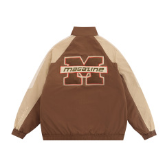 Chenille Embroidery Streetwear Letterman Varsity Jacket For Men