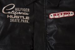 Black Jacket with embroider fasion style-HappyCrownClothing