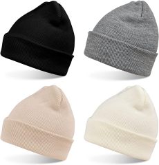 Classic Knit Unisex Adult Skull Hat With Good Stretchability