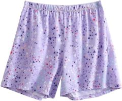 Womens  Shorts Soft Elastic Waist Lounge Shorts Printed