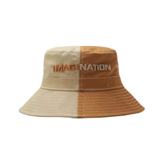 High Quality Custom Unisex Plain Two-tone Cotton Bucket Hat