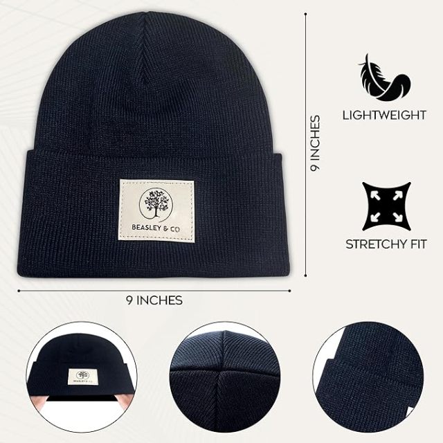 Custom 100% Acrylic Fabric Beanie For Men & Women