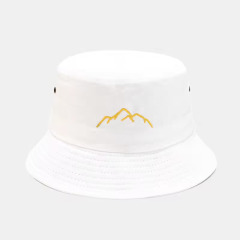 Unisex Embroidery Logo Cotton Washed Bucket Hat