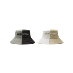 High Quality Custom Unisex Plain Two-tone Cotton Bucket Hat