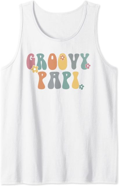 Colorful Vintage Floral Retro Party Family Tank Top