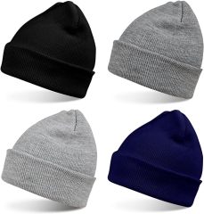 Classic Knit Unisex Adult Skull Hat With Good Stretchability