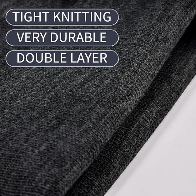 Blank Unisex Knitted Cuffed Beanie for Men, Women