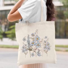 Canvas Aesthetic Tote Bag for Women Beach Bag Shopping Bags Shoulder Bag Reusable Grocery Bags