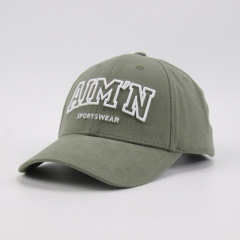 Heavy Brushed Cotton  Unisex Baseball Cap with 3D embroidery