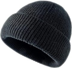 Unisex Rib Knit Cuff Beanie Hat Skull Cap