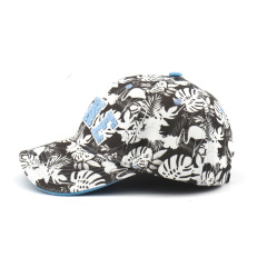 Custom Polyester Print Unisex Baseball Cap with Letter patch
