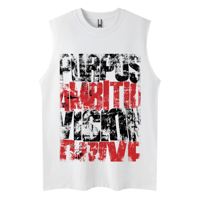 Custom Summer new letter printed loose vest Tank Top