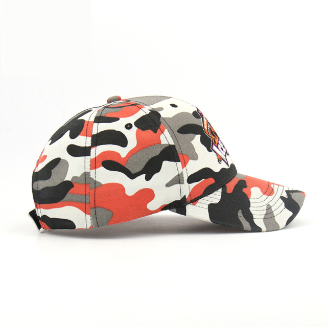 Custom Camo Unisex Baseball Cap with Embroidery patch