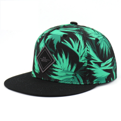 Custom Snapback hat, Adjustable Snapback Hat for Men Women (Print and Merrowed Woven patch)