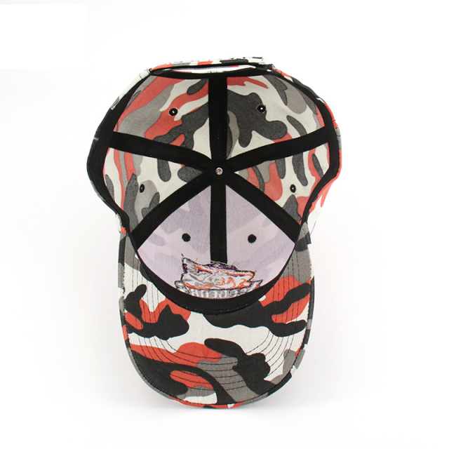 Custom Camo Unisex Baseball Cap with Embroidery patch