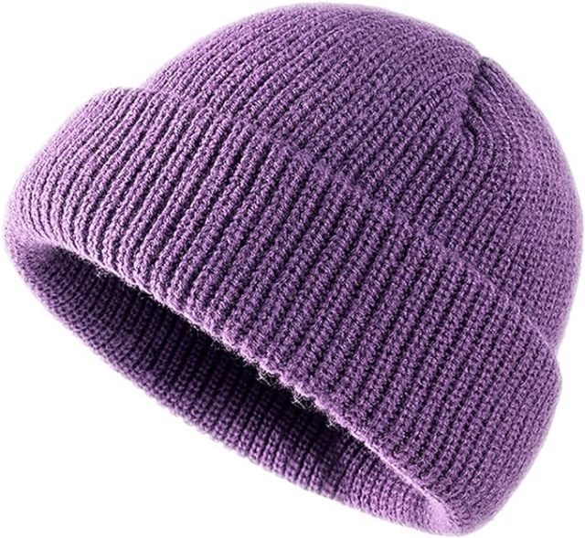 Unisex Rib Knit Cuff Beanie Hat Skull Cap
