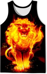 3D Tank Tops Summer Casual Novelty Sleeveless Shirt Unisex Colorful Graphics