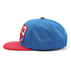 Custom Snapback hat, Letter 3D embroidery Blue and Red color Snapback