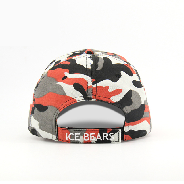 Custom Camo Unisex Baseball Cap with Embroidery patch