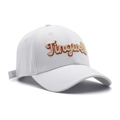 Cotton Unisex Baseball Cap with 3D embroidery For Sports