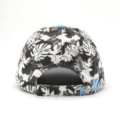 Custom Polyester Print Unisex Baseball Cap with Letter patch