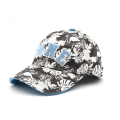 Custom Polyester Print Unisex Baseball Cap with Letter patch