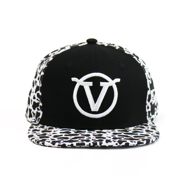 Custom Snapback hat, Polyester with Cotton Print and Embroidery Snapback