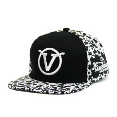 Custom Snapback hat, Polyester with Cotton Print and Embroidery Snapback