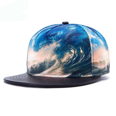 Custom Snapback hat, Men Flat Bill Hat  5 panels  Classic Snapback