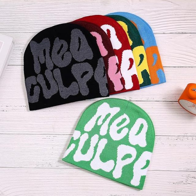 Custom Winter  Logo Printed Jacquard Beanies